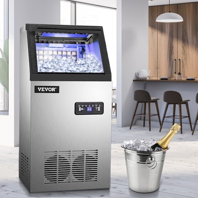  HODOY 68kg Macchina Per Il Ghiaccio Commerciale 200W 220V Fabbricatore Di Ghiaccio Nuovo Modello Compatto 68kg Di Ghiaccio In 24 ore 68Kg 