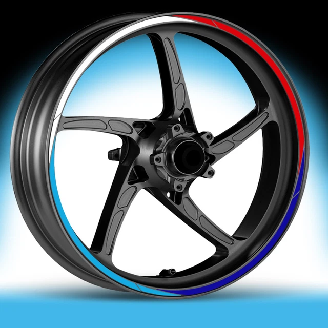 Racing Riflettente Per Ducati Cerchio Adesivo Ruota Decal Logo Corse Per Ducati Monster Multistrada Performance Decorare (Color : Red