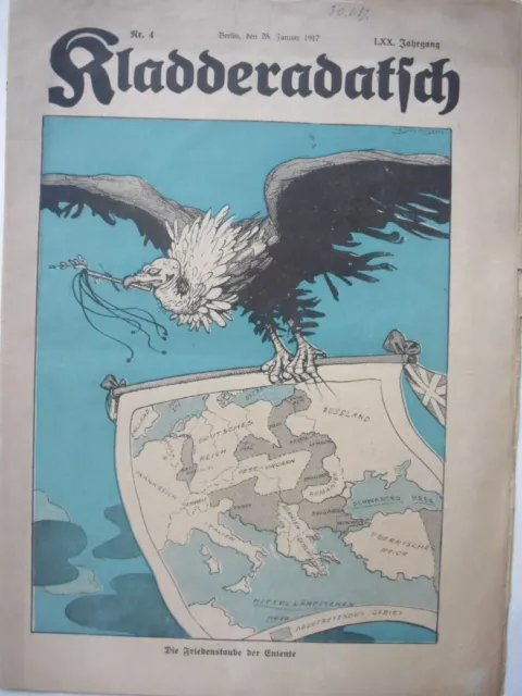 KLADDERADATSCH-NUMMER 4 vom 28.JANUAR 1917=JAHRGANG-LXX=3. JAHR des 1.WELTKRIEGS