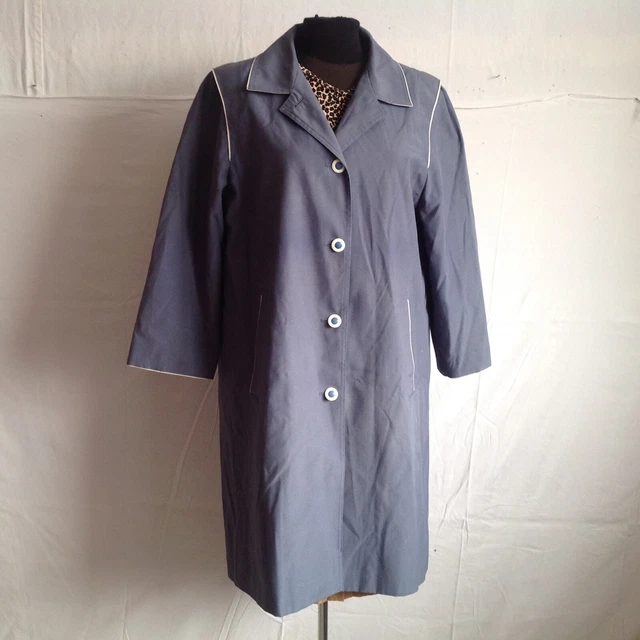 Manteau Vintage Femme Claude Havrey – Fausse Fourrure Marron, Taille Libre