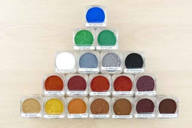 100g Trockenfarbe Farbpigmente Pulverfarbe Eisenoxid Pigmente Beton Gips Putz