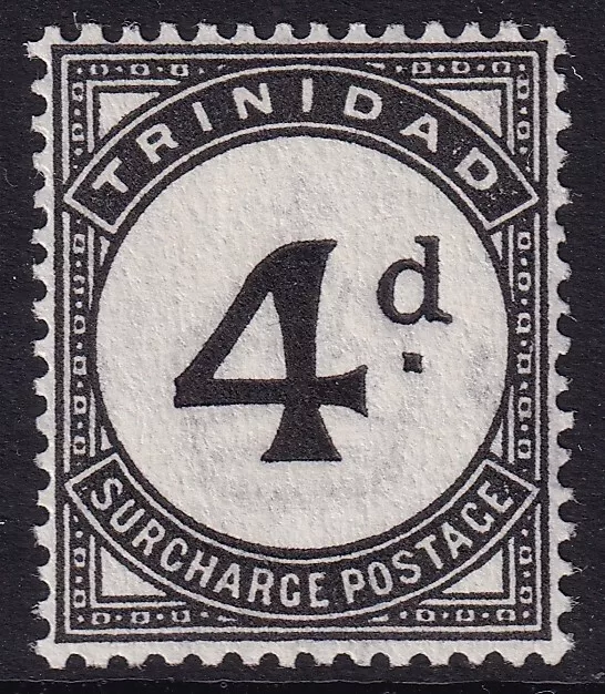 Trinidad 1929 4d Black SGD21 Fine MNH