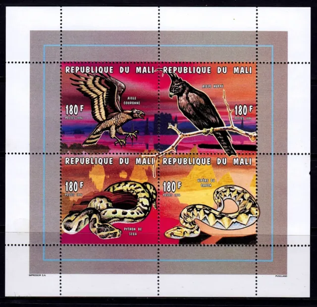 Mali 1996 Birds & Snakes Mint MNH Sheet SC 809