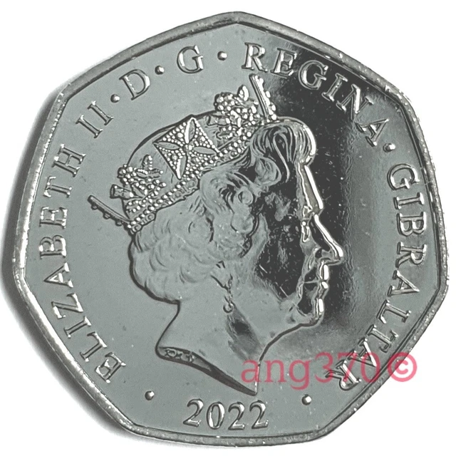 2022 GIBRALTAR CHRISTMAS 50p Coin Three Wise Men Uncirculated from