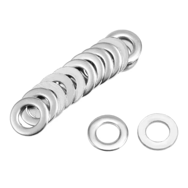 50 Pcs 4mm x 8mm x 0.9mm 304 Stainless Steel Flat Washer for Screw Bolt