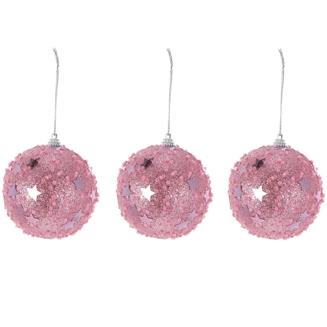 3 piezas adornos colgantes de árboles de Navidad bolas decoraciones de árboles de Navidad