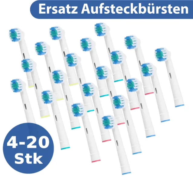 Aufsteckbürsten Ersatzbürsten Bürsten kompatibel mit Oral B Precision Clean