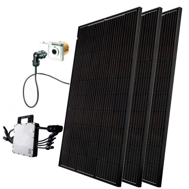Balkonkraftwerk 900 W Installation Photovoltaïque Blechdach