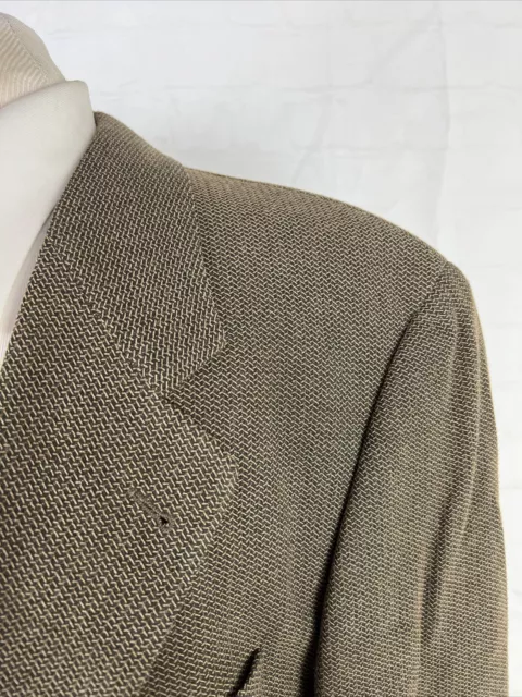 Hugo Boss Men's Brown Textured Wool/Rayon Blazer 42R $1,879 2