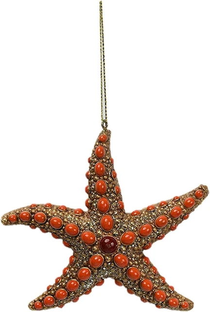 Comfy Hour Under The Sea Collection Resin Ocean Starfish Christmas Tree Ornament