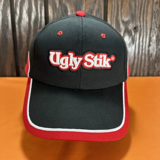 UGLY STIK FISHING Rods Dad Hat Strapback Cap Low Profile Adjustable Black  Red $19.85 - PicClick