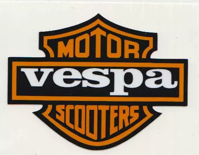 Vespa Motor Scooter Pvc Aufkleber (Mbrpvc014)