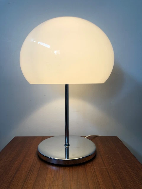 VINTAGE MEBLO GUZZINI Style Domed Table Lamp 1970s