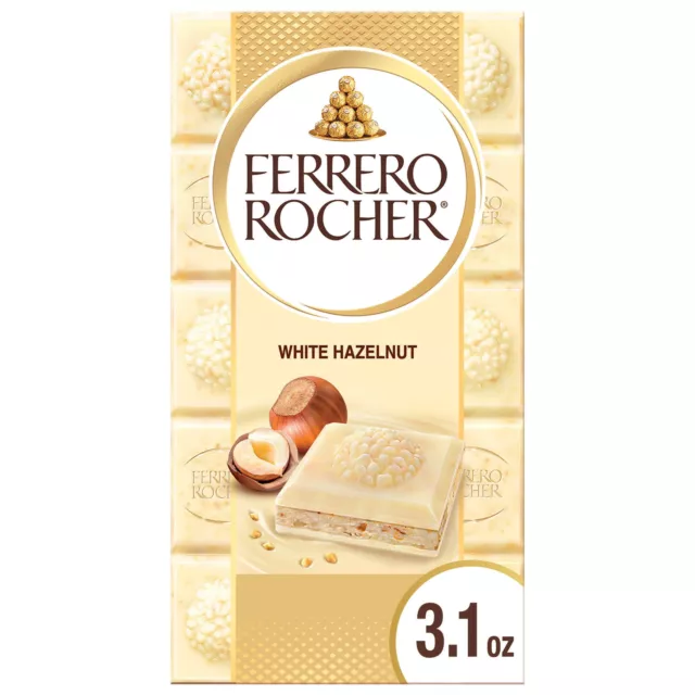 FERRERO Rocher Chocolat Blanc Noisette Barre 92ml Exp 09/2023