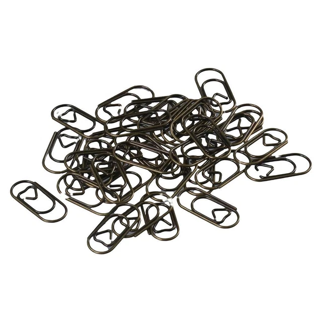 150PCS STAINLESS STEEL Mini Paperclips Office Supplies Cute Tiny Clips ...
