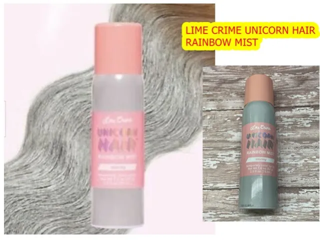 Lime Crime Unicornio Cabello Arco Iris Niebla Plata Spray Auténtico Envío Rápido Ee. Uu.