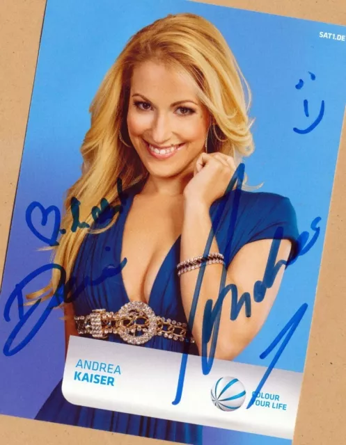 Andrea KAISER  (1)  SUPER - AK Bild - Print Copie - 13 x 18 + SIGNIERTE STAR AK