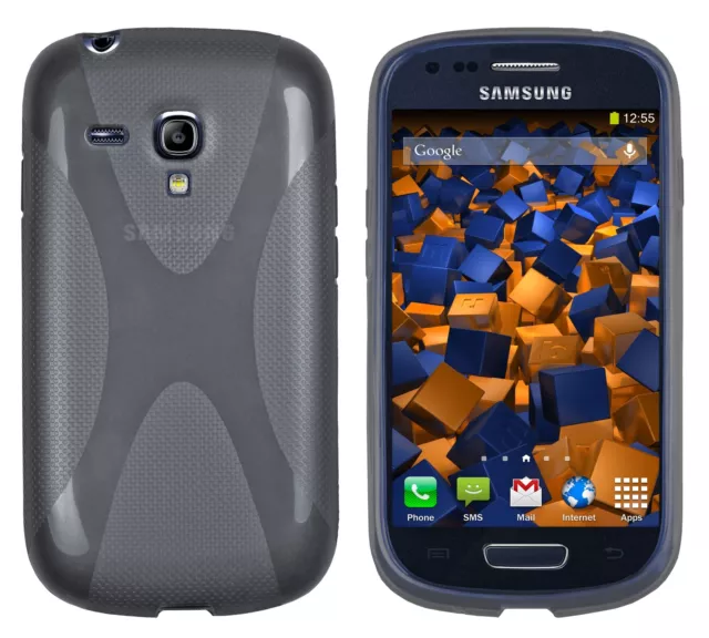 Mumbi - Custodia in TPU per Samsung Galaxy S3 mini Nero semitrasparente 2