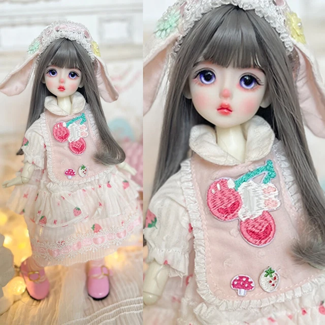 Full Set 1/6 BJD Doll Makeup Eyes Wigs Dress Shoes Kids Xmas Gift 12" Girl Doll