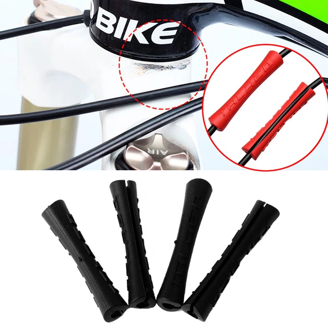 3/6PCS BICYCLE CABLE Protector Bike Frame Antifriction Cycling Wrap