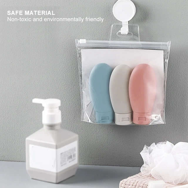 3 pz tubi vuoti gel doccia shampoo lozione bottiglia da viaggio liquido sub NDE