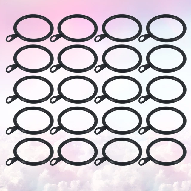 30 PIEZAS Anillos Colgantes de Cortina con Oreja Resistente Cortina de Ventana de Hierro