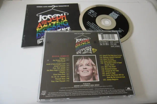 Joseph & The Amazing Technicolor Dreamcoat Cd Album Jason Donovan Rice Webber