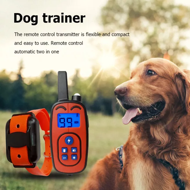 Remote Control Anti Bark Collar 800m Waterproof Dog Training Pet Product (Red) 2