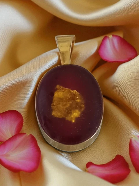 Pendentif feuille d'or - Montres & Bijoux