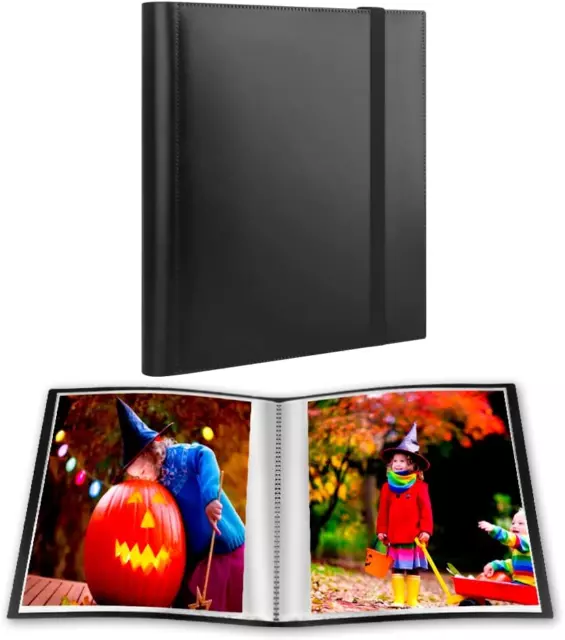 Dunwell 8x10 Photo Album Binder - 24 Pocket Bound for 8x10 Pictures