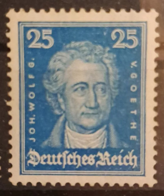 25 Pfennig 1928 "Goethe"DR Michelnr. 393 postfrisch, nicht entfalzt.