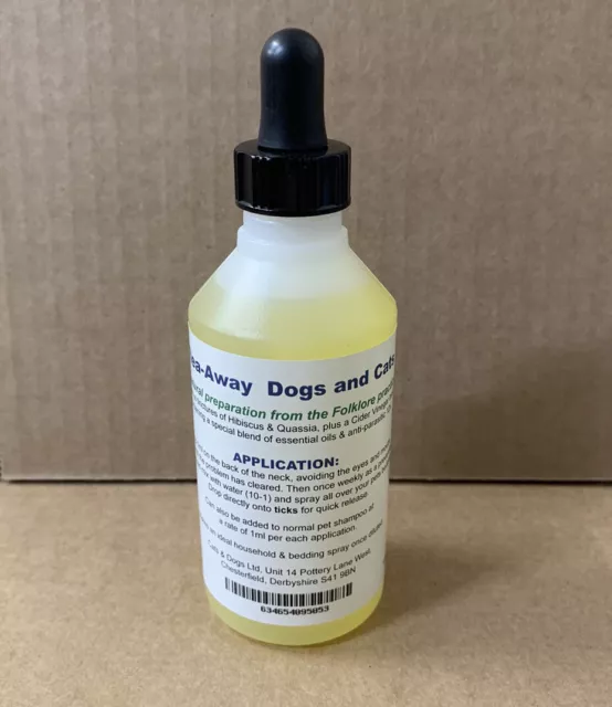 100% Natural Flea Away Spot on / One years Prevention Treatment for Dogs & Cats 3