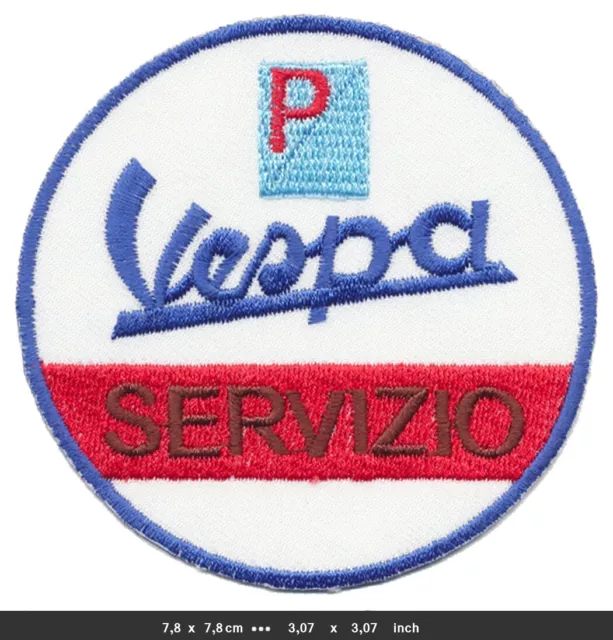 VESPA Aufnäher Patches Bügelbild Motorrad Roller Motorroller Scooter Italien v4