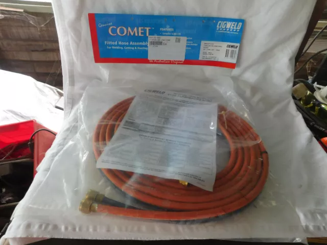 CIGWELD COMET  Twin Line Welding Hose  5mm  OXY/LPG  -  5M  # 308755