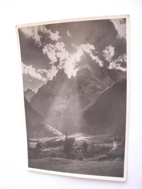 Aosta - Courmayeur  Entreves e M. Bianco - spedita f. g. 1938