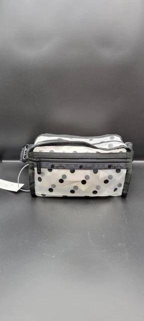 LESPORTSAC CROSSBODY BAG Black Dot Gabrielle East West Travel NWT