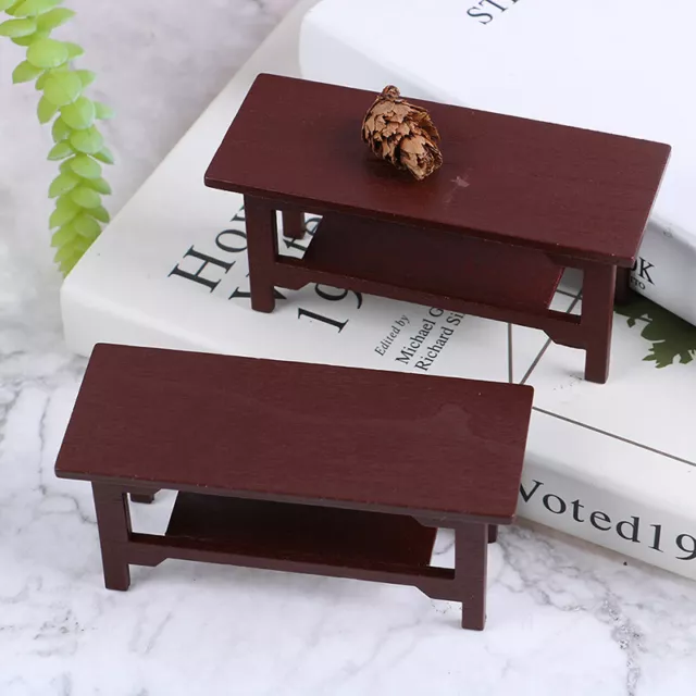 Mini Wooden Desk Furniture Model Toy Diy Dollhouse Decoration Play House Toys#km