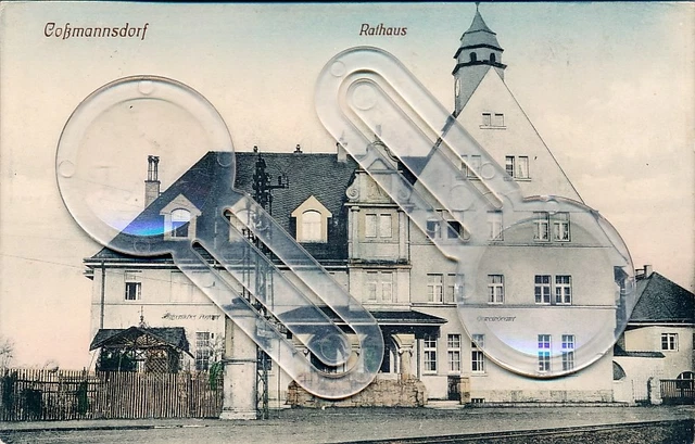 AK FREITAL COSSMANNSDORF RATHAUS Hainsberg Deuben Potschappel Tharandt