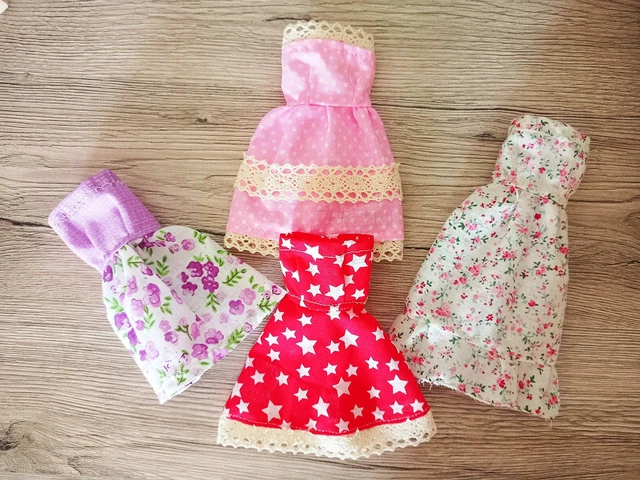 Lotto vestiti Barbie, abiti per bambole handmade, vestiti midi per bambole 1:6