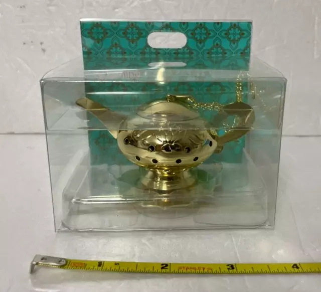 Disney Store Japan Aladdin Tea Strainer Magic Lamp Jasmine Tea Time Height 1.7 "