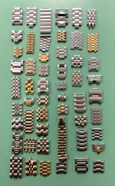 Lot Maglie Montre Joblot Travail Montre 4 Parts Vintage Maillons Mix Bracelet