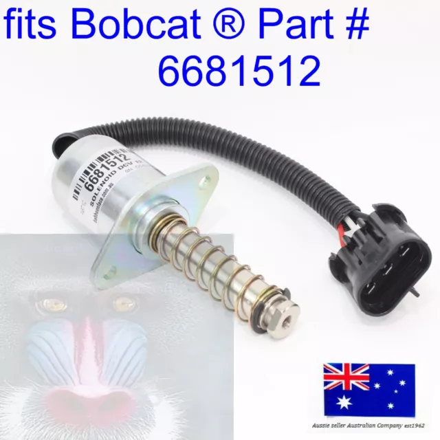 fits Bobcat Traction Lock Park Brake Solenoid 6681512 S100 S130 S150 S160 S175
