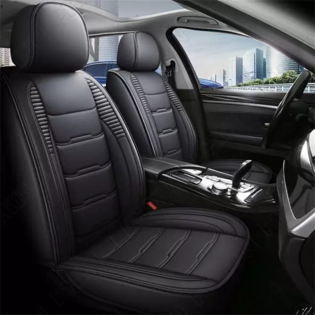 PU Leather Front+Rear 5-Seat Car Cushion Seat Covers Car-styling Full Surrounded 3