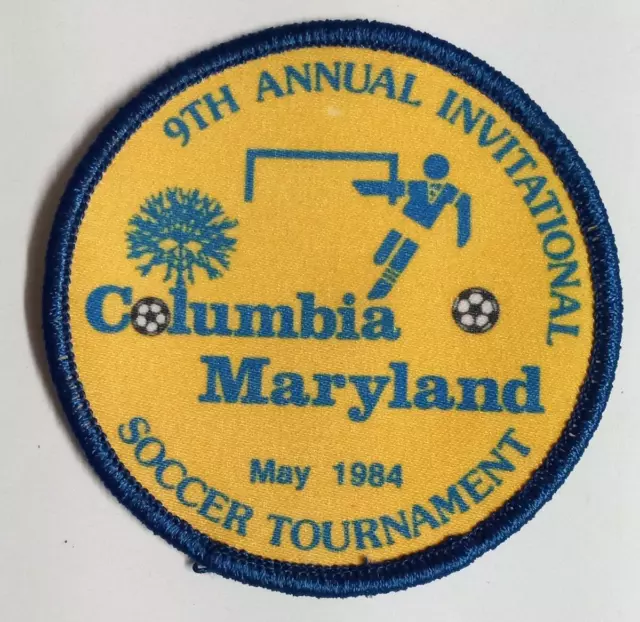 Columbia Maryland MD 1984 Soccer Tournament Clothing Souvenir Trading Patch NEW