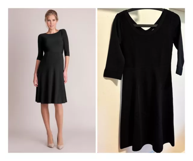 Seraphine Maternity Black Luxurious Stretch Knit Dress Size S