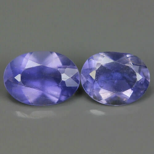 ★★ RARE !! 2 JOLIE IOLITE VIOLETTE : 0,55 CARAT  ★★ p63.161