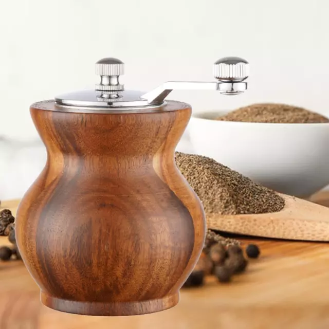 Salt and Salt Grinder Wooden Mini Pepper Mill Kitchen Gadget Multipurpose