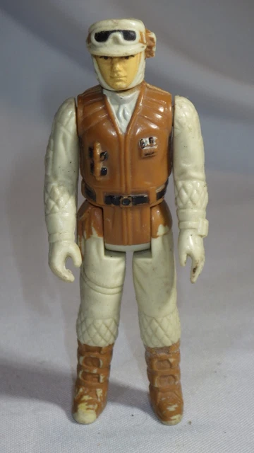 Rebel Commander Hoth LFL 1980 vintage Star Wars Kenner figura de acción usada comandante Rebel Commander Hoth LFL 1980 vintage Star Wars Kenner figura de acción usada comandante