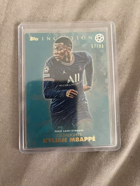 2021/22 Topps Champions League Inception Kylian Mbappe Highlights /99