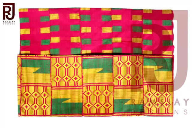 Handwoven Kente Cloth Asante Kente African Art Ghana Kente Fabric 6 yards